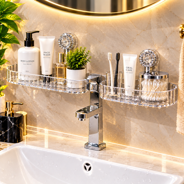 Wall-Mounted Suction Wall Shelf