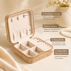 Premium Mini Jewelry Organizer – Floral Design
