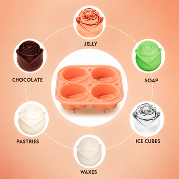 Silicone Rose Ice Mold