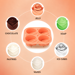 Silicone Rose Ice Mold