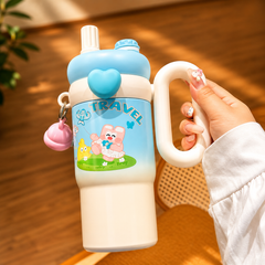 Rainbow Vacuum Tumbler with Straw