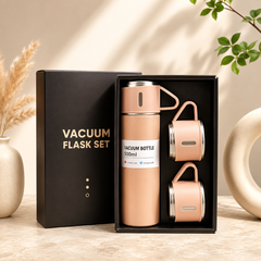 500ml Stainless Steel Thermal Flask – With 2 Extra Cups