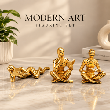 Modern Art Figurine Set — Set of 3