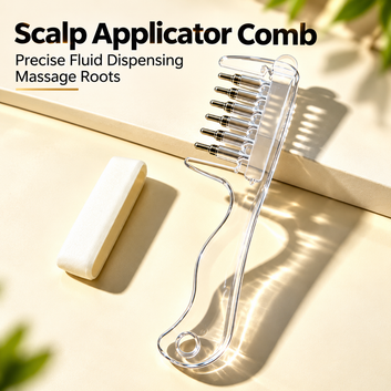 Transparent Scalp Massage & Oil Applicator Comb