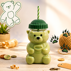 Glass Teddy Cup