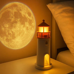 LED Moon Projection Night Lamp