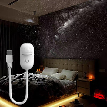 USB Galaxy Projector Night Light for Car & Room