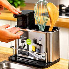 3-in-1 Kitchen Soap Dispenser & Spoon Holder