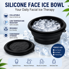 Silicone Face Ice Bath Bowl