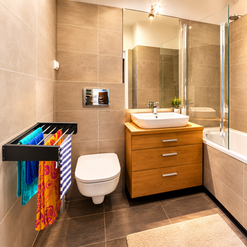 Wall Mounted Foldable Cloth & Towel Rack