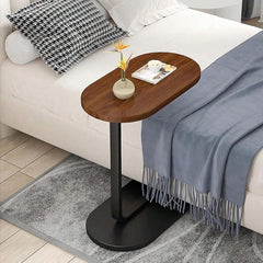 Oval C-Shaped Sofa Side Table