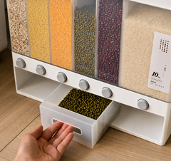 6-Grid Wall-Mounted Food Dispenser