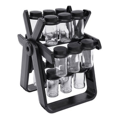 360° Rotating Spice Rack with 18 Jars