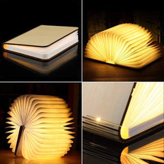 LED Wooden Book Lamp