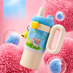 Rainbow Vacuum Tumbler with Straw