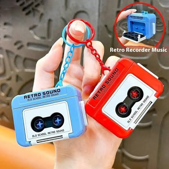 Retro Recording Keychain