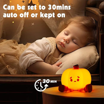 Cute Silicone Pumpkin Night Light