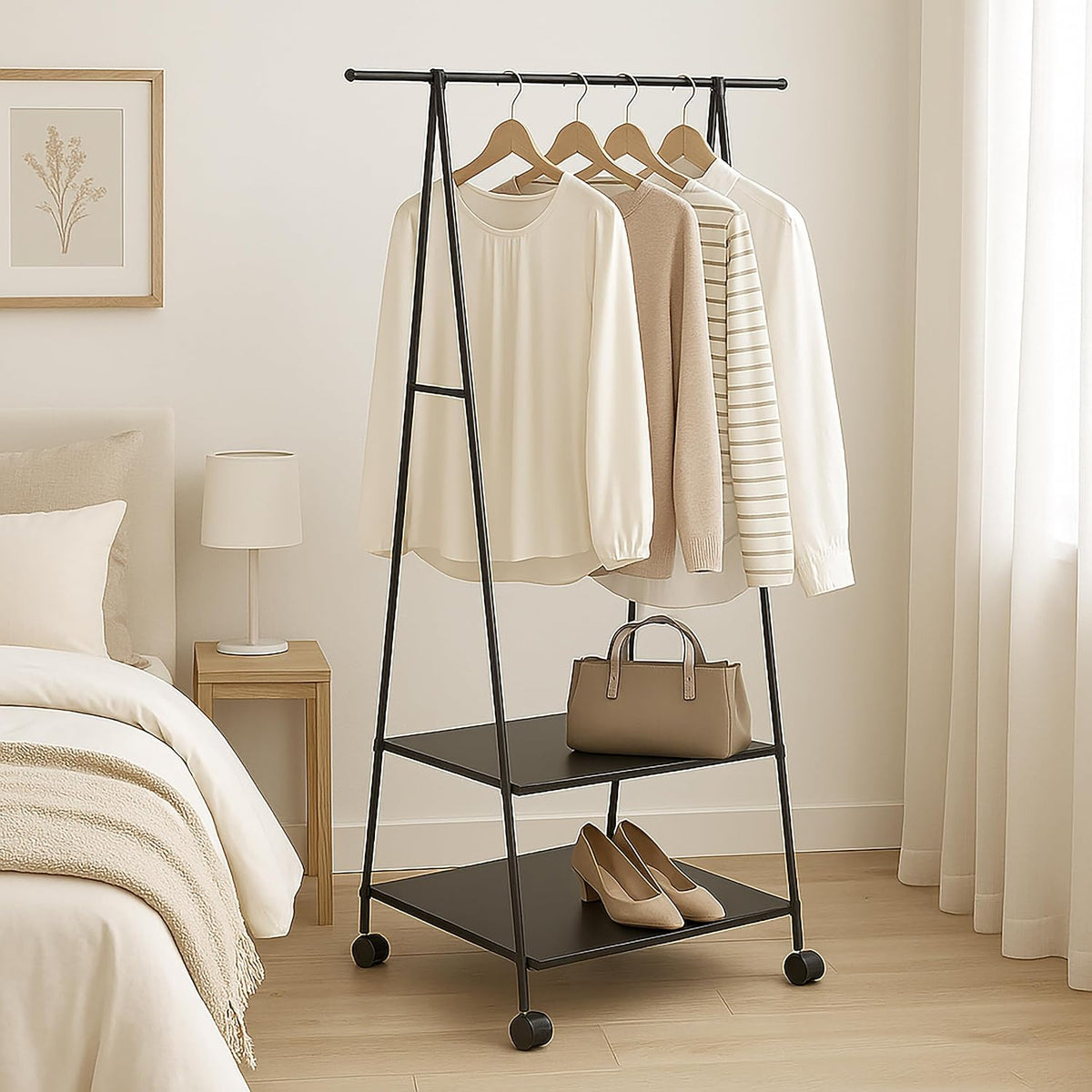 Metal Triangle Clothes Rack