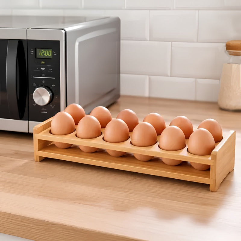 Bamboo Egg Rack