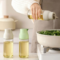 Glass Oil Bottle with Automatic Opening
