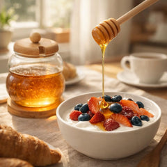 Glass Honey Jar With Wooden Stick