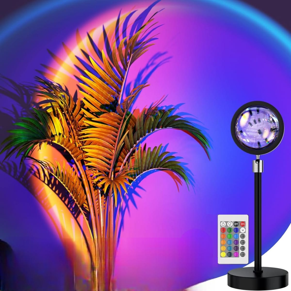 Sunset Atmosphere Lamp – 16 Colors & Remote