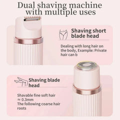 2-in-1 Dual Head Women’s Electric Shaver & Bikini Trimmer