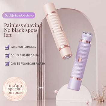 2-in-1 Dual Head Women’s Electric Shaver & Bikini Trimmer
