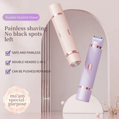 2-in-1 Dual Head Women’s Electric Shaver & Bikini Trimmer