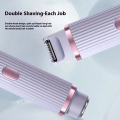 2-in-1 Dual Head Women’s Electric Shaver & Bikini Trimmer