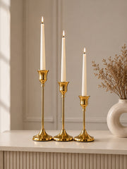 Small Metal Candle Stand Set of 3