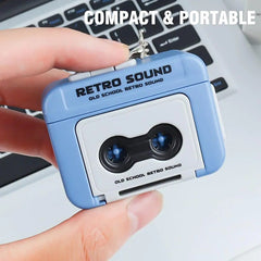 Retro Recording Keychain