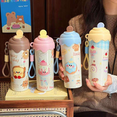 Cute Character Vacuum Flask Bottle
