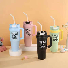 Mood Stainless Steel Tumbler with Straw