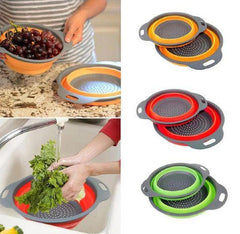 Silicone Folding Bowl & Washing Basket Set