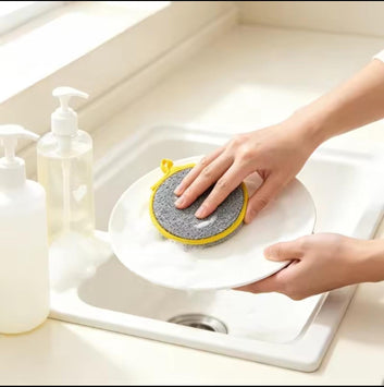 Round Dishwashing Sponge