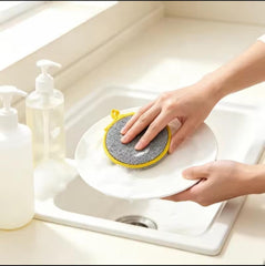 Round Dishwashing Sponge