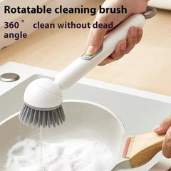 360° Rotating Dishwashing Brush with Soap Dispenser