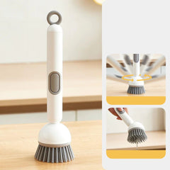 360° Rotating Dishwashing Brush with Soap Dispenser