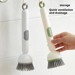 360° Rotating Dishwashing Brush with Soap Dispenser