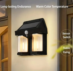 Twin Solar Motion Sensor Light