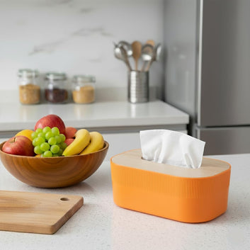 Wooden Lid Tissue Box