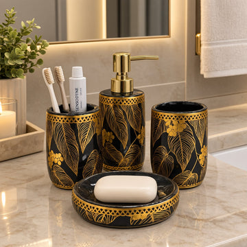 Imported Ceramic Bath Set – 4-Piece Set