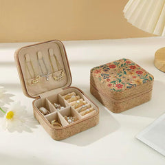 Premium Mini Jewelry Organizer – Floral Design