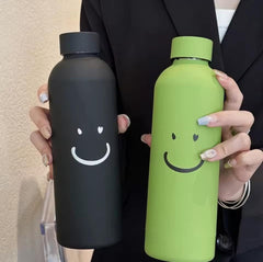 400ml Insulated Glass Smile Bottle