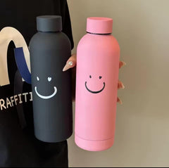 400ml Insulated Glass Smile Bottle