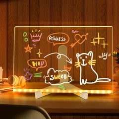 Acrylic LED Lamp & Drawing Board