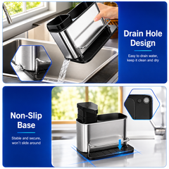 3-in-1 Kitchen Soap Dispenser & Spoon Holder