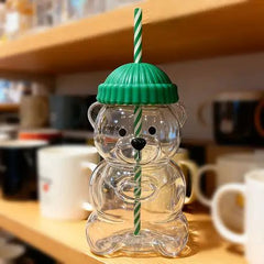 Glass Teddy Cup