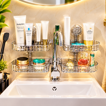 Wall-Mounted Suction Wall Shelf